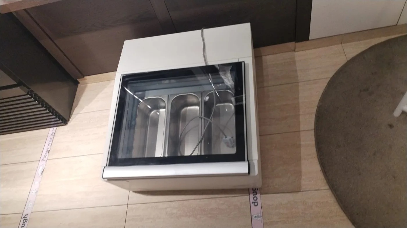 Kojima Gelato Display Freezer 3 Tubs (46kg) (Indoor / Outdoor Event) in use at a real event