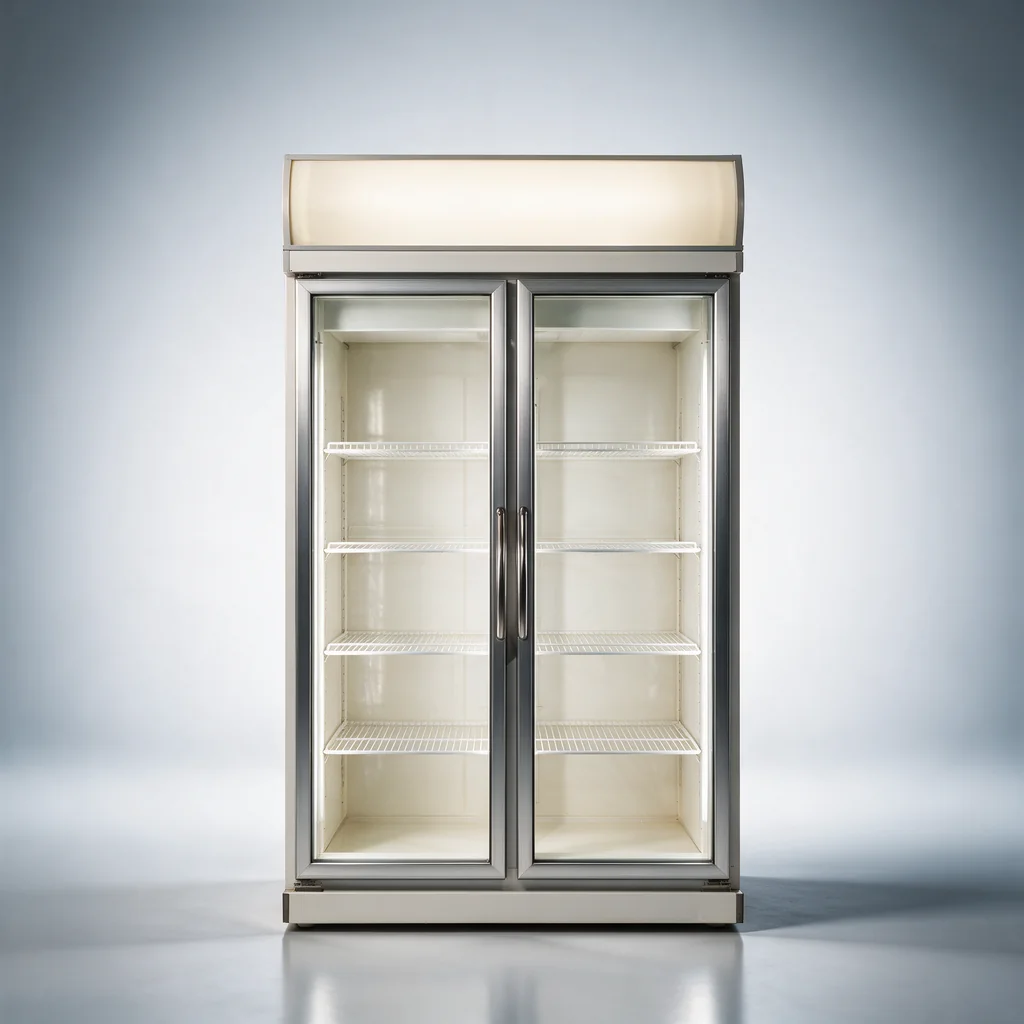 Euro-Chill 800L Glass Display 2 Door Drink Chiller
