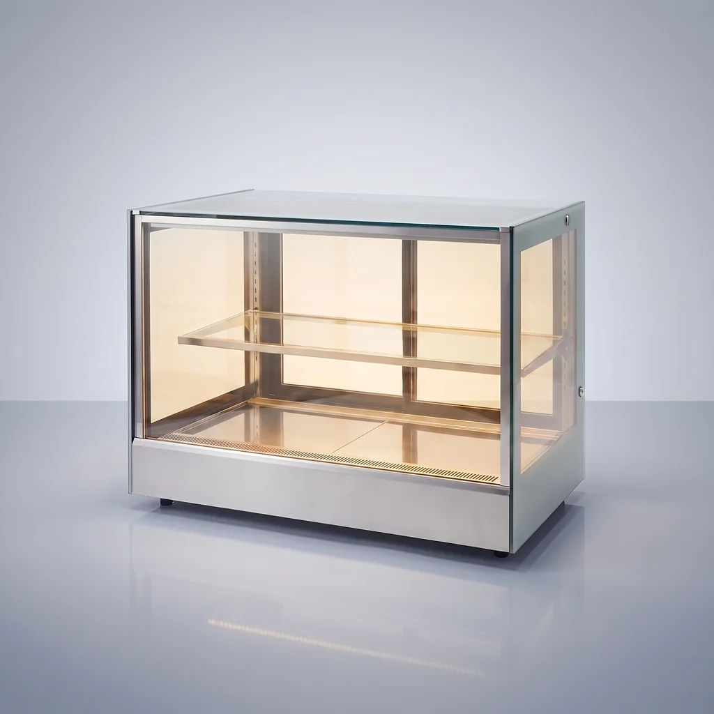 KINCO Two-Layer Cake Display Chiller P90L2T-S-W (Warm LED / 90cm / Steel Finishing)