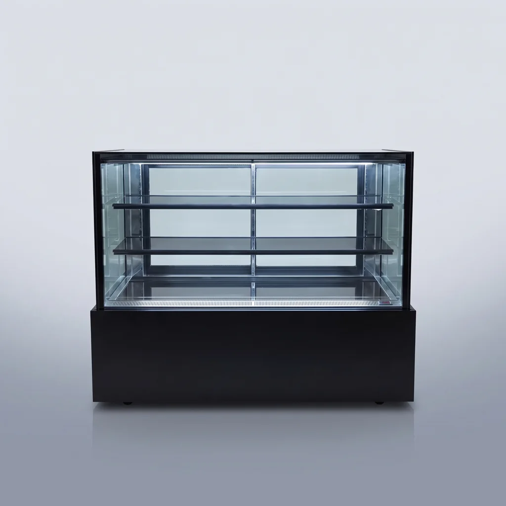 KINCO Three-Layer Cake Display Chiller P150L3-B-C (White LED / 150cm / Black Finishing)