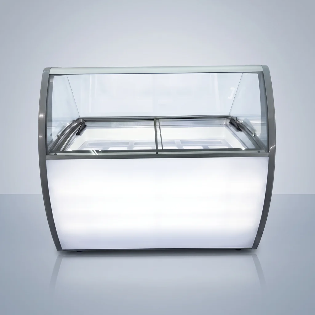 Gelato Display Dual Door Freezer 9 Tub (Indoor / Outdoor Event)