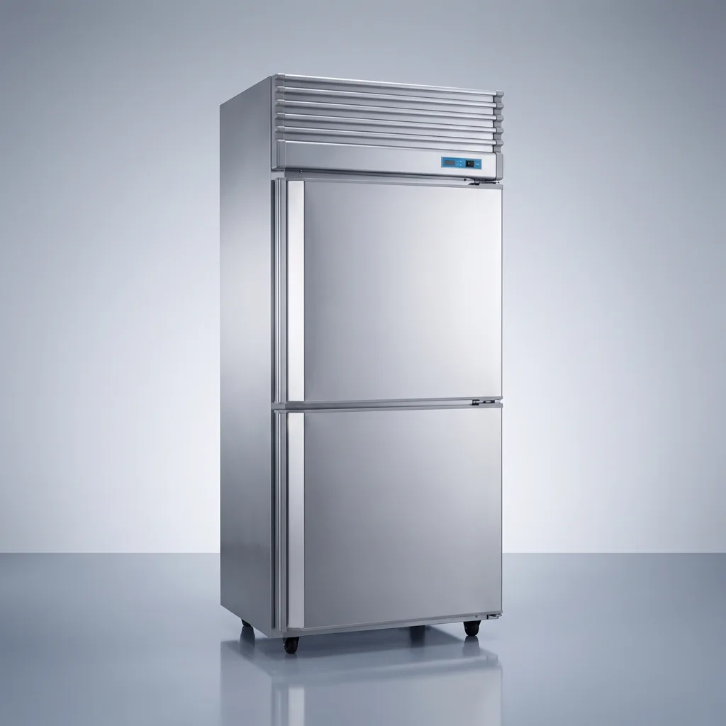 Kojima 2-door Upright Stainless-Steel Fridge (Freezer)