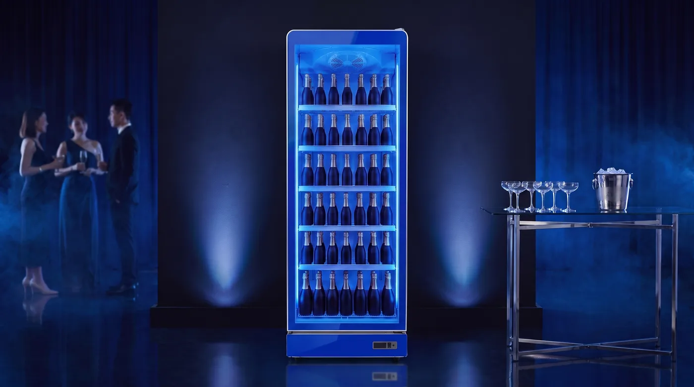 AANRS drink chiller rental Singapore, Kojima 500L wrapped for a aperitivo activation
