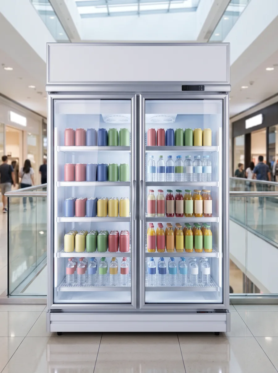 AANRS drink chiller rental Singapore, YODA Glass Display 2 Door Chiller, styled for an event