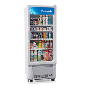 (248L) Single-Door Panasonic Glass Display Drink Chiller Fridge for rental