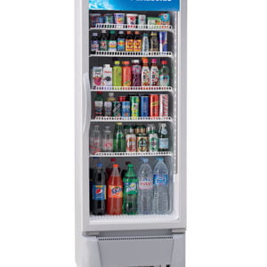 (330L) Single-Door Panasonic Glass Display Drink Chiller Fridge for rental